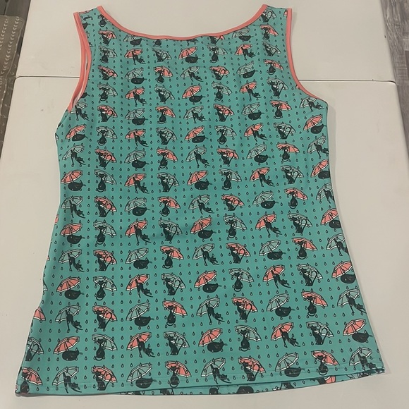 Lindy Bop Daisy Cats in Rain Retro Vintage Style Top - Picture 5 of 6